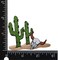 Western Cactus with Cow Skull, Desert Scene, Embroidered, Iron on Patch
